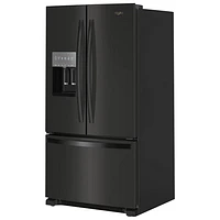 Whirlpool 36" 24.7 Cu. Ft. French Door Refrigerator with Water & Ice Dispenser (WRFF3436RB) - Black