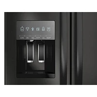 Whirlpool 36" 24.7 Cu. Ft. French Door Refrigerator with Water & Ice Dispenser (WRFF3436RB) - Black