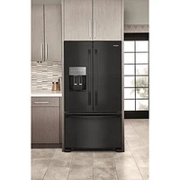 Whirlpool 36" 24.7 Cu. Ft. French Door Refrigerator with Water & Ice Dispenser (WRFF3436RB) - Black