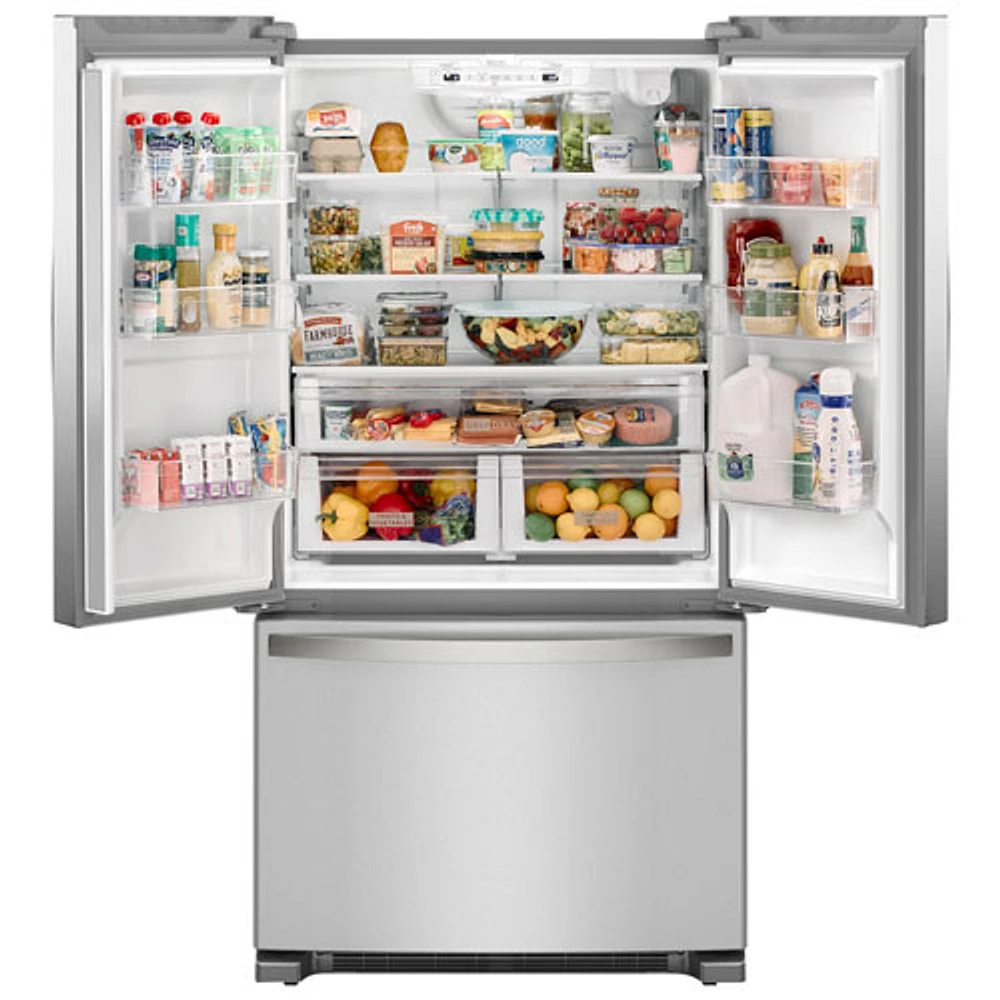 Whirlpool 36" 20 Cu. Ft. French Door Refrigerator with Water Dispenser (WRFC2036RZ) - Stainless Steel