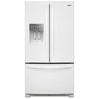 Whirlpool 36" 24.7 Cu. Ft. French Door Refrigerator with Water & Ice Dispenser (WRFF3436RW) - White