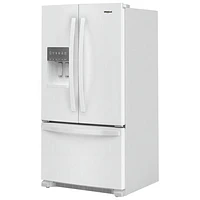 Whirlpool 36" 24.7 Cu. Ft. French Door Refrigerator with Water & Ice Dispenser (WRFF3436RW) - White