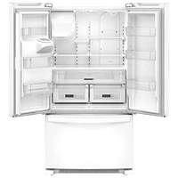 Whirlpool 36" 24.7 Cu. Ft. French Door Refrigerator with Water & Ice Dispenser (WRFF3436RW) - White