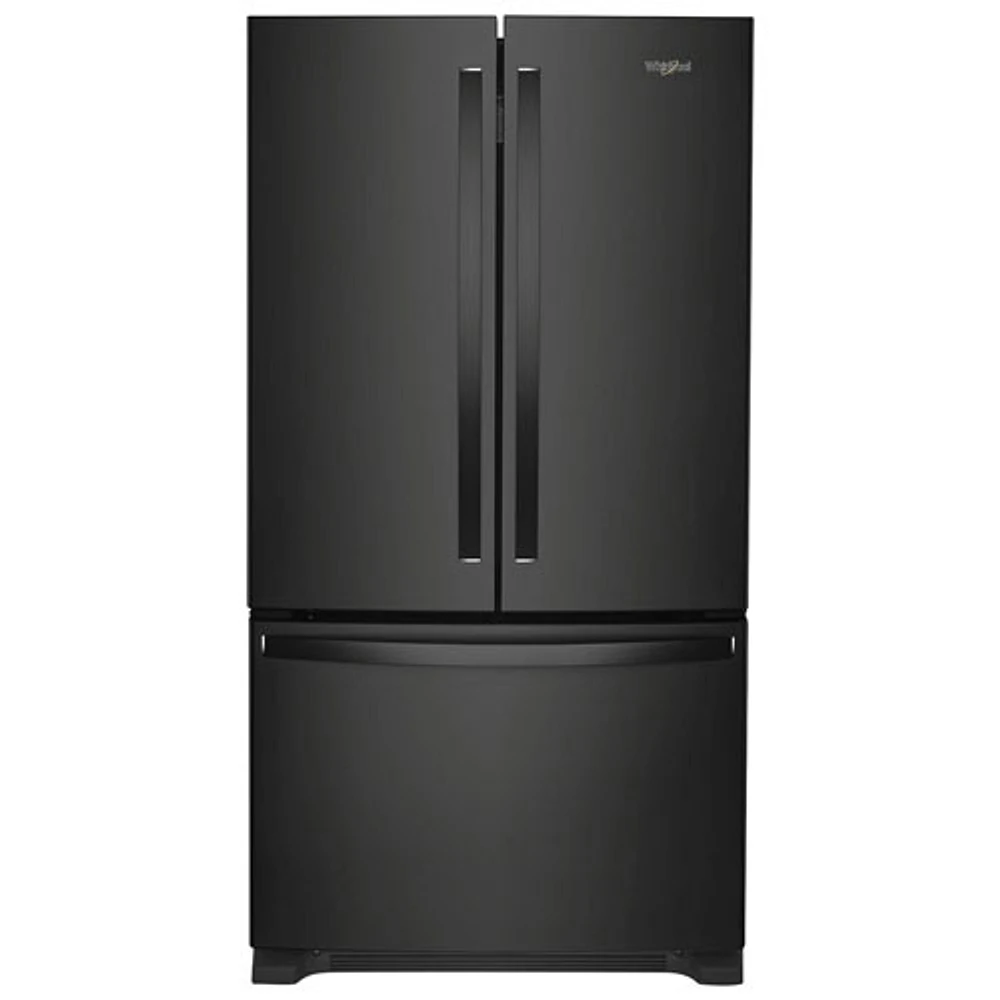 Whirlpool 36" 25.2 Cu. Ft. French Door Refrigerator with Water Dispenser (WRFF3236RB) - Black