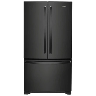 Whirlpool 36" 25.2 Cu. Ft. French Door Refrigerator with Water Dispenser (WRFF3236RB) - Black