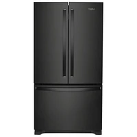 Whirlpool 36" 25.2 Cu. Ft. French Door Refrigerator with Water Dispenser (WRFF3236RB) - Black