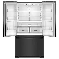 Whirlpool 36" 25.2 Cu. Ft. French Door Refrigerator with Water Dispenser (WRFF3236RB) - Black