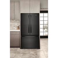 Whirlpool 36" 25.2 Cu. Ft. French Door Refrigerator with Water Dispenser (WRFF3236RB) - Black