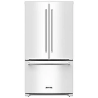 KitchenAid 36" 20 Cu. Ft. French Door Refrigerator with Water Dispenser (KRFC136RWH) - White