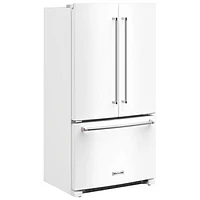 KitchenAid 36" 20 Cu. Ft. French Door Refrigerator with Water Dispenser (KRFC136RWH) - White