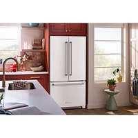 KitchenAid 36" 20 Cu. Ft. French Door Refrigerator with Water Dispenser (KRFC136RWH) - White