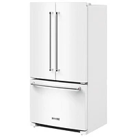 KitchenAid 36" 20 Cu. Ft. French Door Refrigerator with Water Dispenser (KRFC136RWH) - White