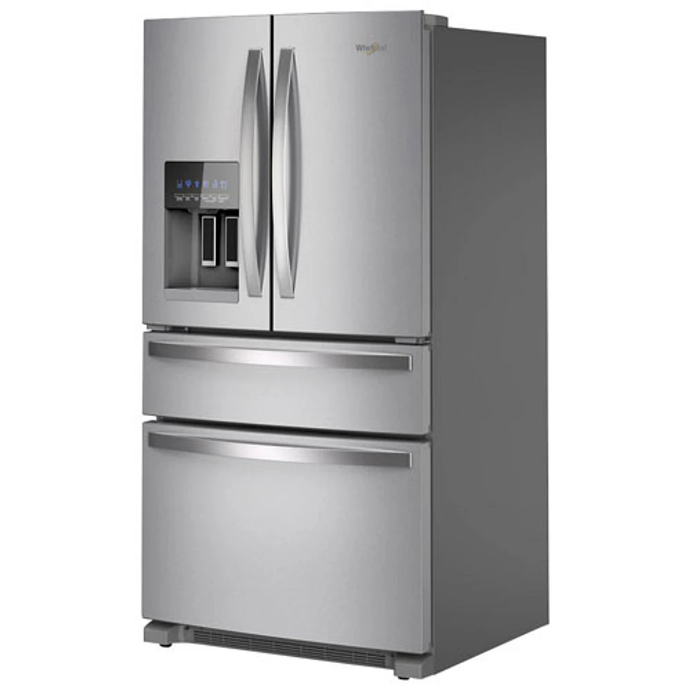 Whirlpool 36" 24.5 Cu. Ft. French Door Refrigerator with Water & Ice Dispenser (WRMF3636RZ) - Stainless Steel