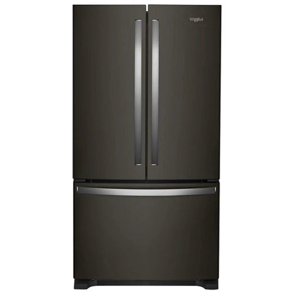 Whirlpool 36" 20 Cu. Ft. French Door Refrigerator with Water Dispenser (WRFC2036RV) - Black Stainless Steel