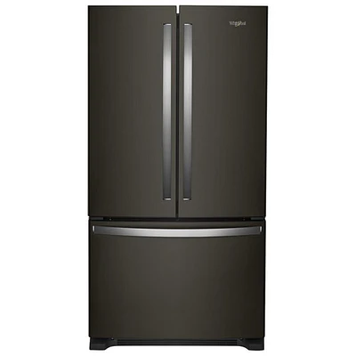 Whirlpool 36" 20 Cu. Ft. French Door Refrigerator with Water Dispenser (WRFC2036RV) - Black Stainless Steel