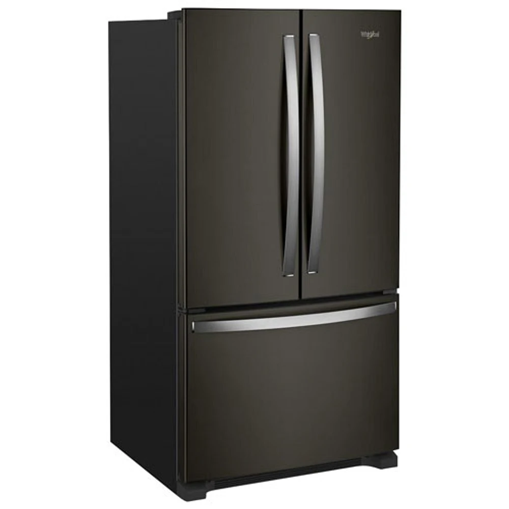 Whirlpool 36" 20 Cu. Ft. French Door Refrigerator with Water Dispenser (WRFC2036RV) - Black Stainless Steel