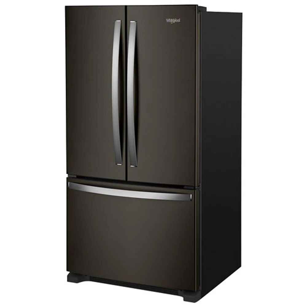 Whirlpool 36" 20 Cu. Ft. French Door Refrigerator with Water Dispenser (WRFC2036RV) - Black Stainless Steel