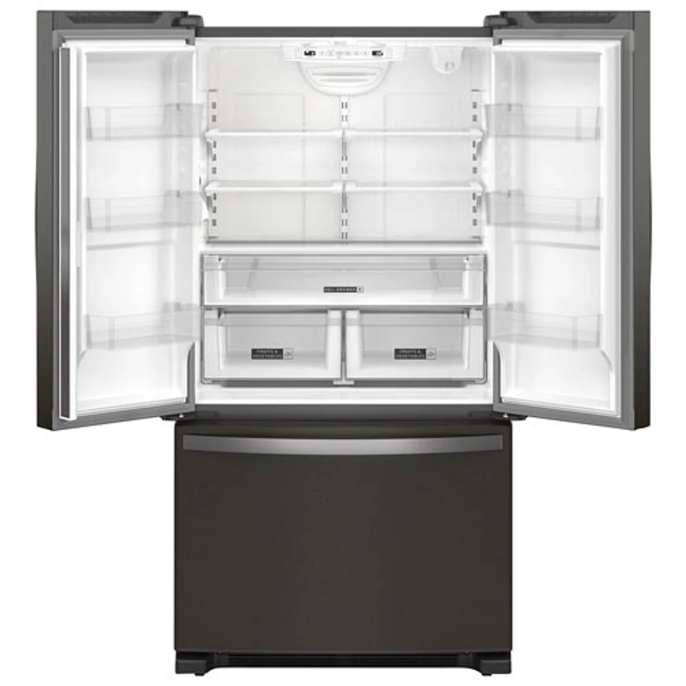 Whirlpool 36" 20 Cu. Ft. French Door Refrigerator with Water Dispenser (WRFC2036RV) - Black Stainless Steel