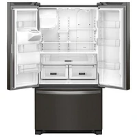 Whirlpool 36" 24.7 Cu. Ft. French Door Refrigerator with Water & Ice Dispenser (WRFF3436RV) - Black Stainless Steel