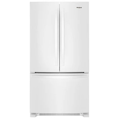 Réfrigérateur deux portes 20 pi³ 36 po avec distributeur d'eau de Whirlpool (WRFC2036RW) - Blanc