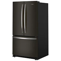 Whirlpool 36" 25.2 Cu. Ft. French Door Refrigerator with Water Dispenser (WRFF3236RV) - Black Stainless Steel