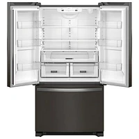 Whirlpool 36" 25.2 Cu. Ft. French Door Refrigerator with Water Dispenser (WRFF3236RV) - Black Stainless Steel