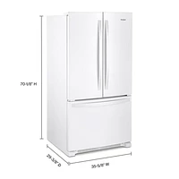 Whirlpool 36" 25.2 Cu. Ft. French Door Refrigerator (WRFF3036RW) - White