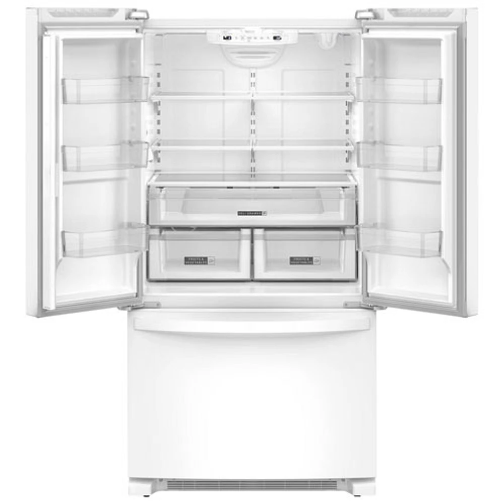 Réfrigérateur deux portes 25,2 pi³ 36 po avec distributeur d'eau de Whirlpool (WRFF3236RW) - Blanc