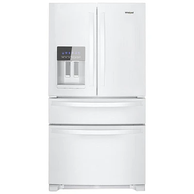 Whirlpool 36" 24.5 Cu. Ft. French Door Refrigerator with Water & Ice Dispenser (WRMF3636RW) - White