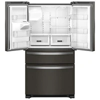 Whirlpool 36" 24.5 Cu. Ft. French Door Refrigerator with Water & Ice Dispenser (WRMF3636RV) - Black Stainless Steel