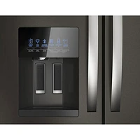 Whirlpool 36" 24.5 Cu. Ft. French Door Refrigerator with Water & Ice Dispenser (WRMF3636RV) - Black Stainless Steel