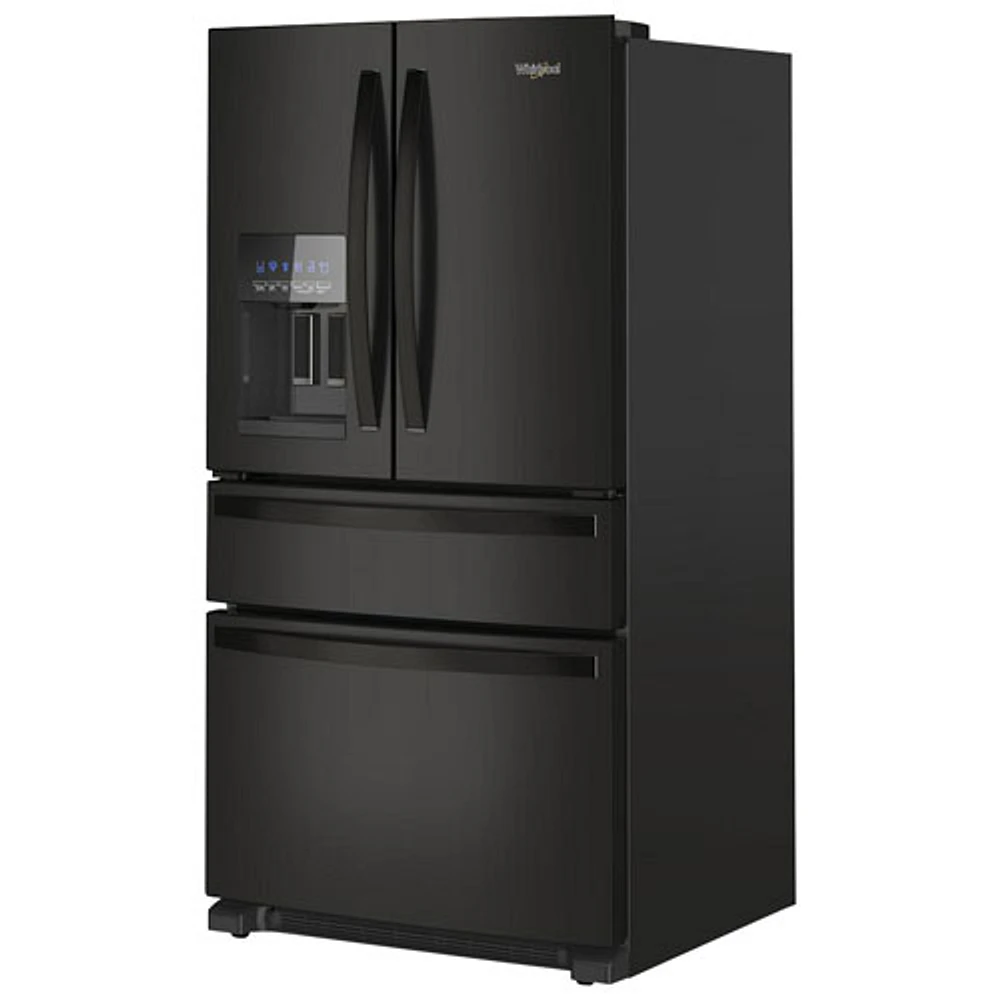 Whirlpool 36" 24.5 Cu. Ft. French Door Refrigerator with Water & Ice Dispenser (WRMF3636RB) - Black