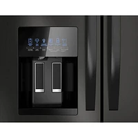 Whirlpool 36" 24.5 Cu. Ft. French Door Refrigerator with Water & Ice Dispenser (WRMF3636RB) - Black