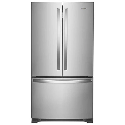 Whirlpool 36" 25.2 Cu. Ft. French Door Refrigerator with Water Dispenser (WRFF3236RZ) - Stainless Steel