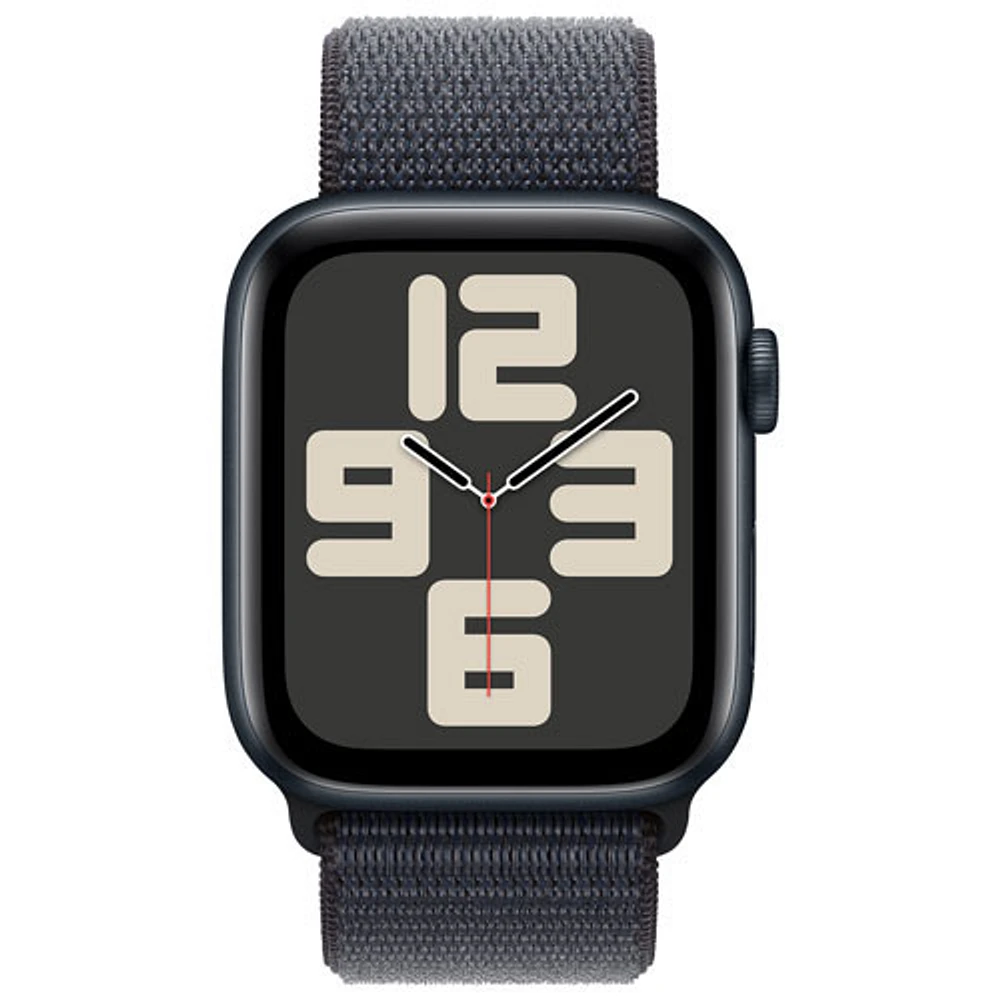 TELUS Apple Watch SE (GPS + Cellular) 44mm Midnight Aluminum Case w/ Ink Sport Loop - Monthly Financing