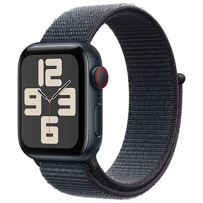 TELUS Apple Watch SE (GPS + Cellular) 40mm Midnight Aluminum Case w/ Ink Sport Loop - Monthly Financing