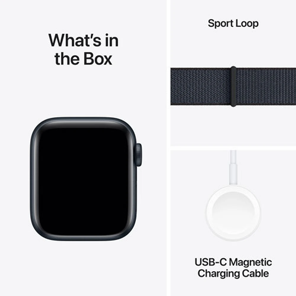 TELUS Apple Watch SE (GPS + Cellular) 40mm Midnight Aluminum Case w/ Ink Sport Loop - Monthly Financing