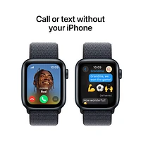 TELUS Apple Watch SE (GPS + Cellular) 40mm Midnight Aluminum Case w/ Ink Sport Loop - Monthly Financing