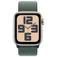 Rogers Apple Watch SE (GPS + Cellular) 40mm Starlight Aluminum Case w/ Lake Green Sport Loop - Monthly Financing