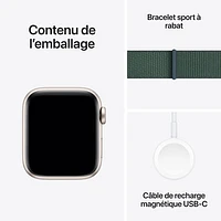 Rogers Apple Watch SE (GPS + Cellular) 40mm Starlight Aluminum Case w/ Lake Green Sport Loop - Monthly Financing