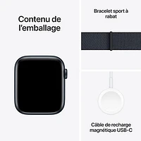 Virgin Plus Apple Watch SE (GPS + Cellular) 44mm Midnight Aluminum Case w/ Ink Sport Loop - Monthly Financing