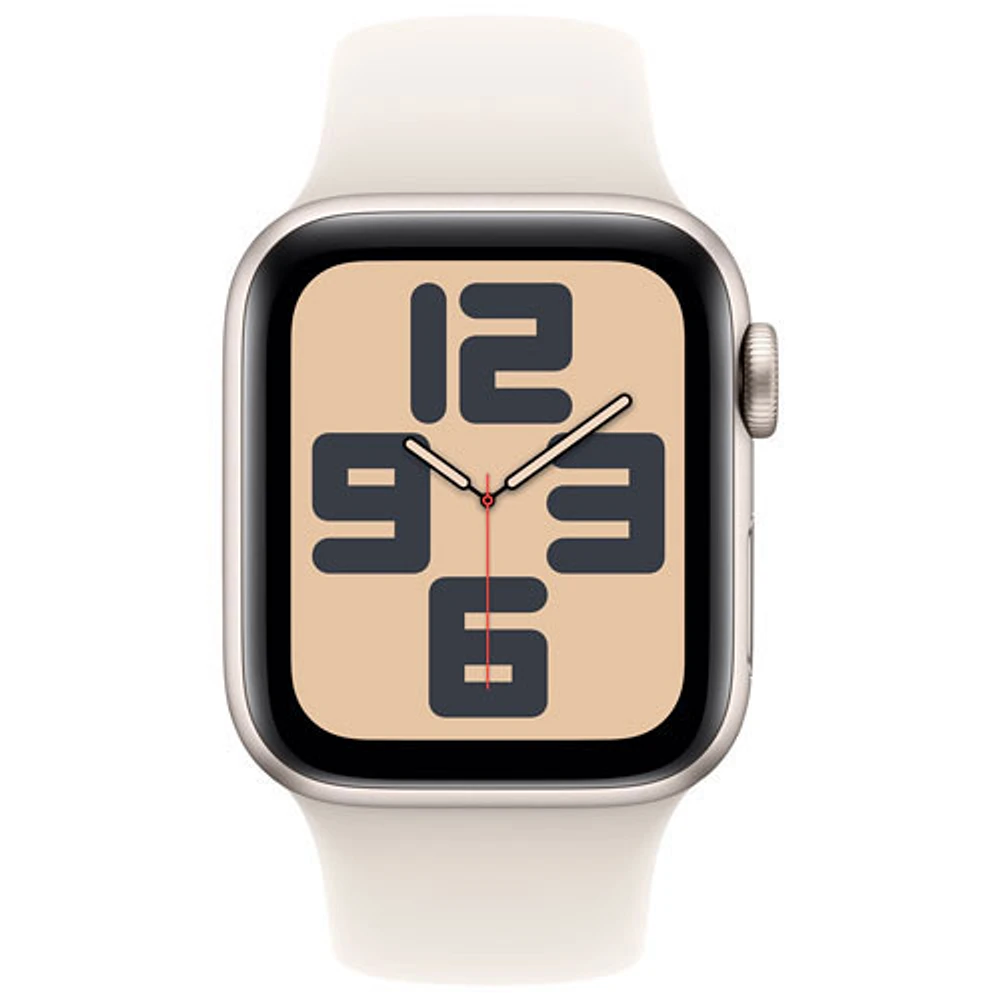 Virgin Plus Apple Watch SE (GPS + Cellular) 40mm Starlight Aluminum Case w/ Starlight Sport Band - S/M - Monthly Financing