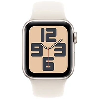 Virgin Plus Apple Watch SE (GPS + Cellular) 40mm Starlight Aluminum Case w/ Starlight Sport Band - S/M - Monthly Financing