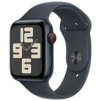 Freedom Mobile Apple Watch SE (GPS+Cellular) 44mm Midnight Aluminum Case w/Midnight Sport Band-M/-Monthly Tab Payment