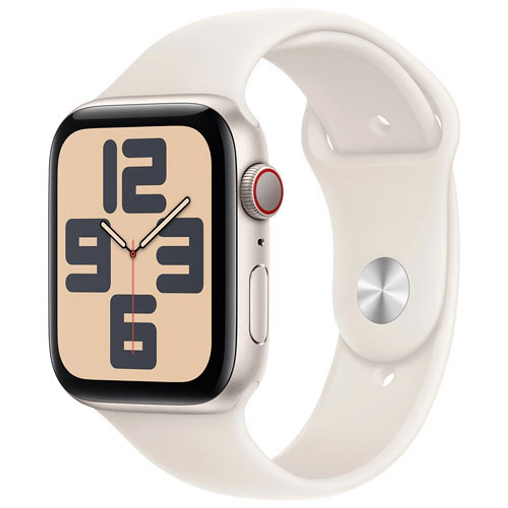 Apple Watch SE (GPS + Cellulaire) avec boîtier de mm en aluminium comète et bracelet sport comète par Freedom Mobile - Moyen/Grand