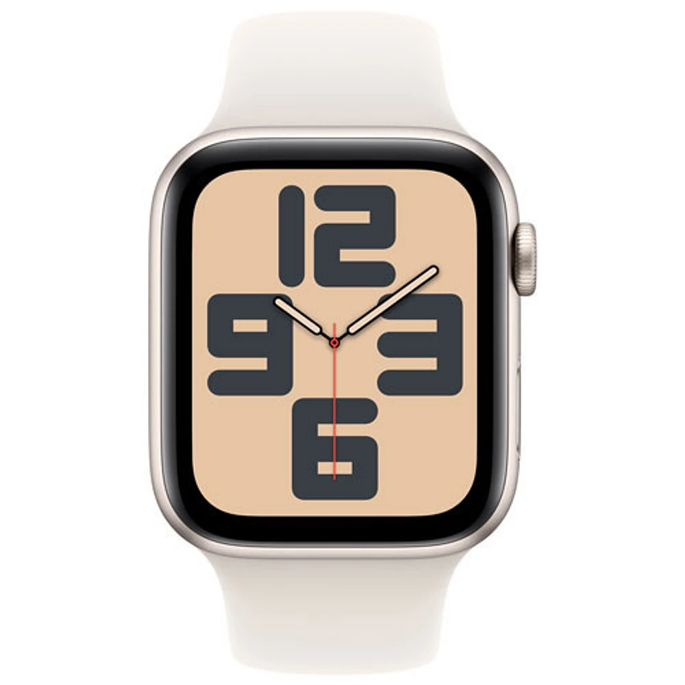 Apple Watch SE (GPS + Cellulaire) avec boîtier de mm en aluminium comète et bracelet sport comète par Freedom Mobile - Moyen/Grand