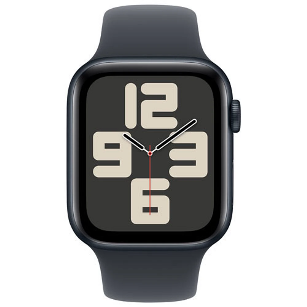 Freedom Mobile Apple Watch SE (GPS+Cellular) 44mm Midnight Aluminum Case w/Midnight Sport Band-S/M-Monthly Tab Payment