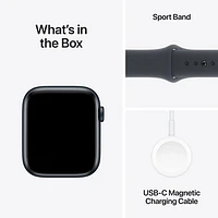 Apple Watch SE (GPS + Cellulaire) avec boîtier de mm en aluminium minuit et bracelet sport minuit par Freedom Mobile - Petit/Moyen