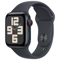 Freedom Mobile Apple Watch SE (GPS+Cellular) 40mm Midnight Aluminum Case w/Midnight Sport Band-M/-Monthly Tab Payment