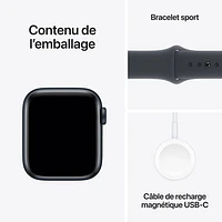 Freedom Mobile Apple Watch SE (GPS+Cellular) 40mm Midnight Aluminum Case w/Midnight Sport Band-S/M-Monthly Tab Payment